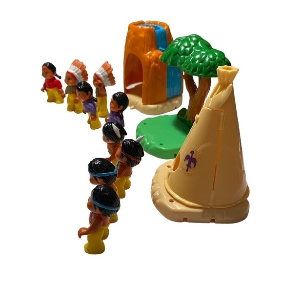 1995 Talentoy Itzy Bitzy Posable Pals Tiny Frontier Village Friends Cake Toppers - Picture 2 of 15